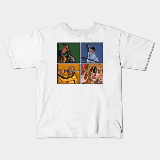 Kill Bill Panels (no Title) Kids T-Shirt by SpareFilm